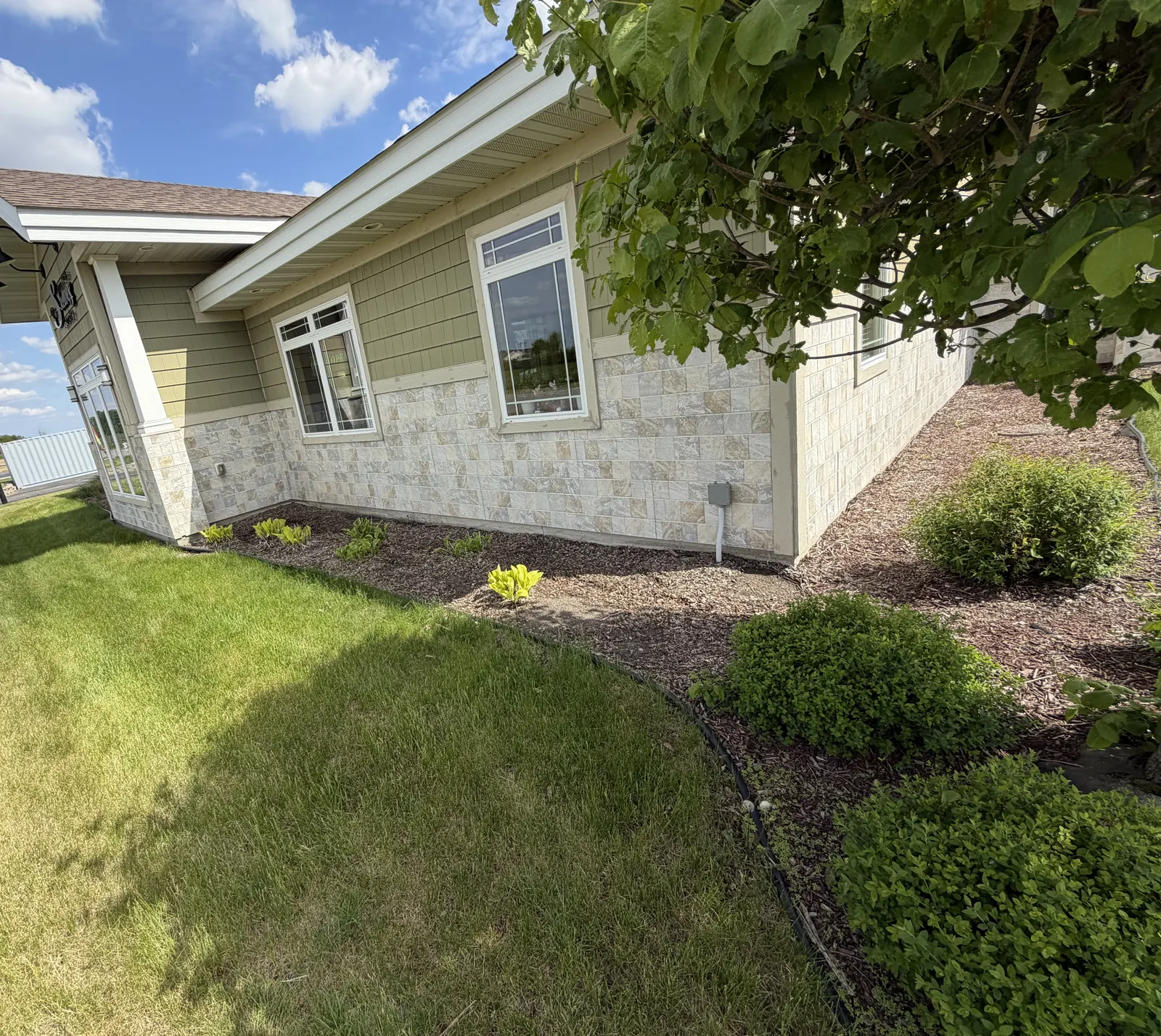 Completed Hometown Outdoor Services landscape project